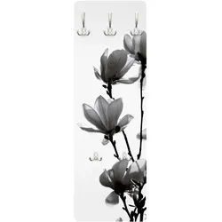 WANDGARDEROBE - Frühlingsbote Magnolie Schwarz, Weiß 34/105 cm
