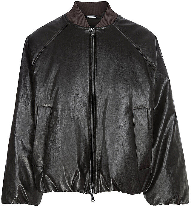 WEEKEND MAX MARA Daunenjacke in Lederoptik POTENTE braun   34 34