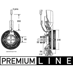 Kupplung Kühlerlüfter MAHLE CFC 139 000P