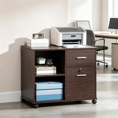 Kodotan sofa Versatile Under-Desk Storage Unit,Mobile Filing Cabinet with Lockable Drawers and Open Storage,Compact File Cabinet,Functional