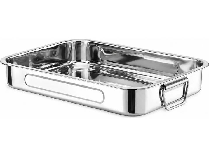 HENDI Diepe braadslede met handgrepen – 430x310x60 mm – roestvrij staal – oven- en vaatwasserbestendig