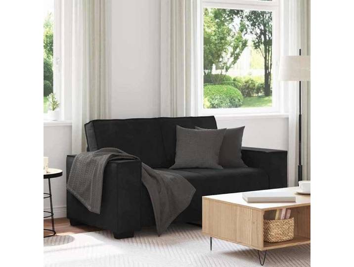 Canapé à 2 places Noir 160x78x84 cm Velours canapé canapé deux places canapé 2 places en velours couche canapé 4105015