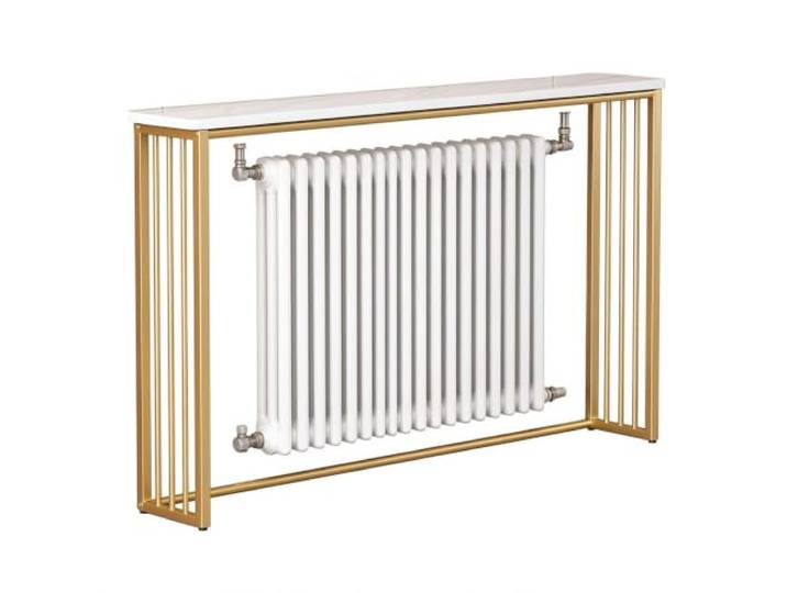 Moderne Heizkörperablage, Dekorative Heizkörperregal, Heizungsabdeckung Große Heizung Abdeckung, Konsolentisch für Wohnbereich und Flur, Robust und Stabil(Gold,100cm/39in)