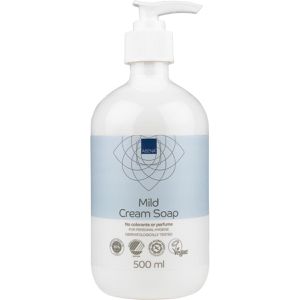 Abena Seife Milde Cremeseife, 7766, Flüssigseife, parfümfrei, Pumpspender, 500ml