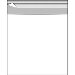 100 Klappenbeutel, wiederverschließbar, OPP-Folie, transparent 150 x 150 mm