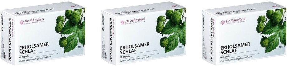 Dr. Schreibers Erholsamer Schlaf Kapseln 3x60stk