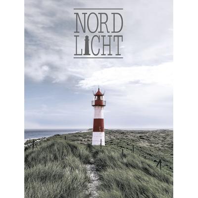 Leinwandbild BÖNNINGHOFF "Wandbild LEUCHTTURM 46x61 cm – Leinwandbild Keilrahmen Deko modern", bunt (farbe bild(er): blau, grün, grau), B:46cm H:61cm T:1,5cm, Canvas, MDF, Bilder, Leinwandbild, auf Keilrahmen gespannt