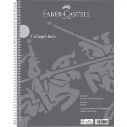 Faber Castell Collegeblock A4 80 Blatt kariert 80g/m2