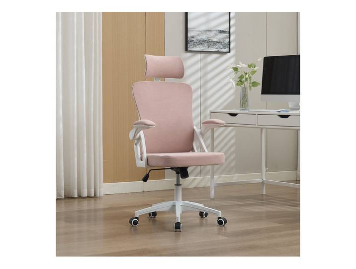 Rolipo Bürostuhl Ergonomischer Netz-Bürostuhl & verstellbarer Lendenstütze, Kopfstütze, höhenverstellbarer Drehstuhl für Homeoffice/Büro, Belastbarkeit 120 kg