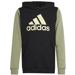 adidas Essentials Big Logo Colorblock Hoodie Kinder - schwarz/oli