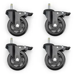Premium Ersatz-Rollen Set für Gasgrills - 100mm Durchmesser - passend für viele Gasgrills