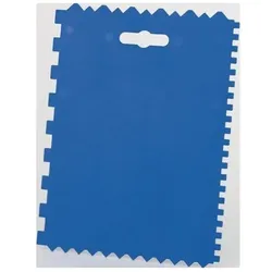 Kleberspachtel L.177mm B.130mm Zahn 4x4x4 mm/8x8x8mm Ku.(PP)