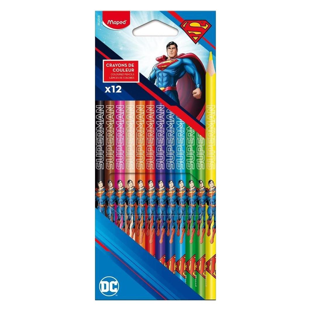 Maped Superman Buntstifte 12 Farben (12x) (862208)