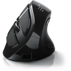 CSL - ergonomische Maus (Bluetooth, Funk, optische kabellose Vertikal Maus - 2,4 Ghz & Bluetooth Armschonend - 600 bis 1400 dpi)