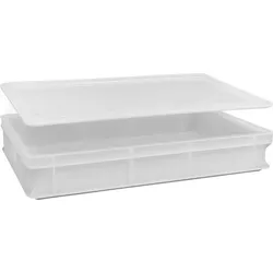 Geschlossene Servicebox 60x40x7h cm mit Deckel, 13 Liter