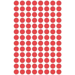 Avery Zweckform AVERY® Zweckform Markierungspunkte, Ø 8 mm, 4 Bogen/416 Etiketten, rot