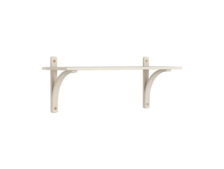 Swedese Levi Regal 1 Fachboden Weiß pigmentierte Esche–Messing, 90 cm