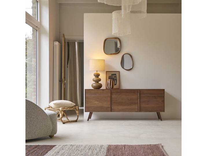 Sideboard aus Akazienholz Niels 175 cm - Braun
