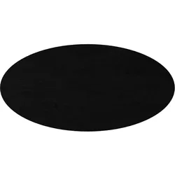 vidaXL Tischplatte Dunkelbraun 100x50x2 cm Massivholz Eiche Oval