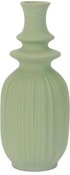 Melrose International Ribbed Stoneware Bottle Vase (Set of 2)
