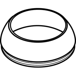 Ideal Standard Abdeckkappe NEON, WT/Bidet, Chrom A960731AA