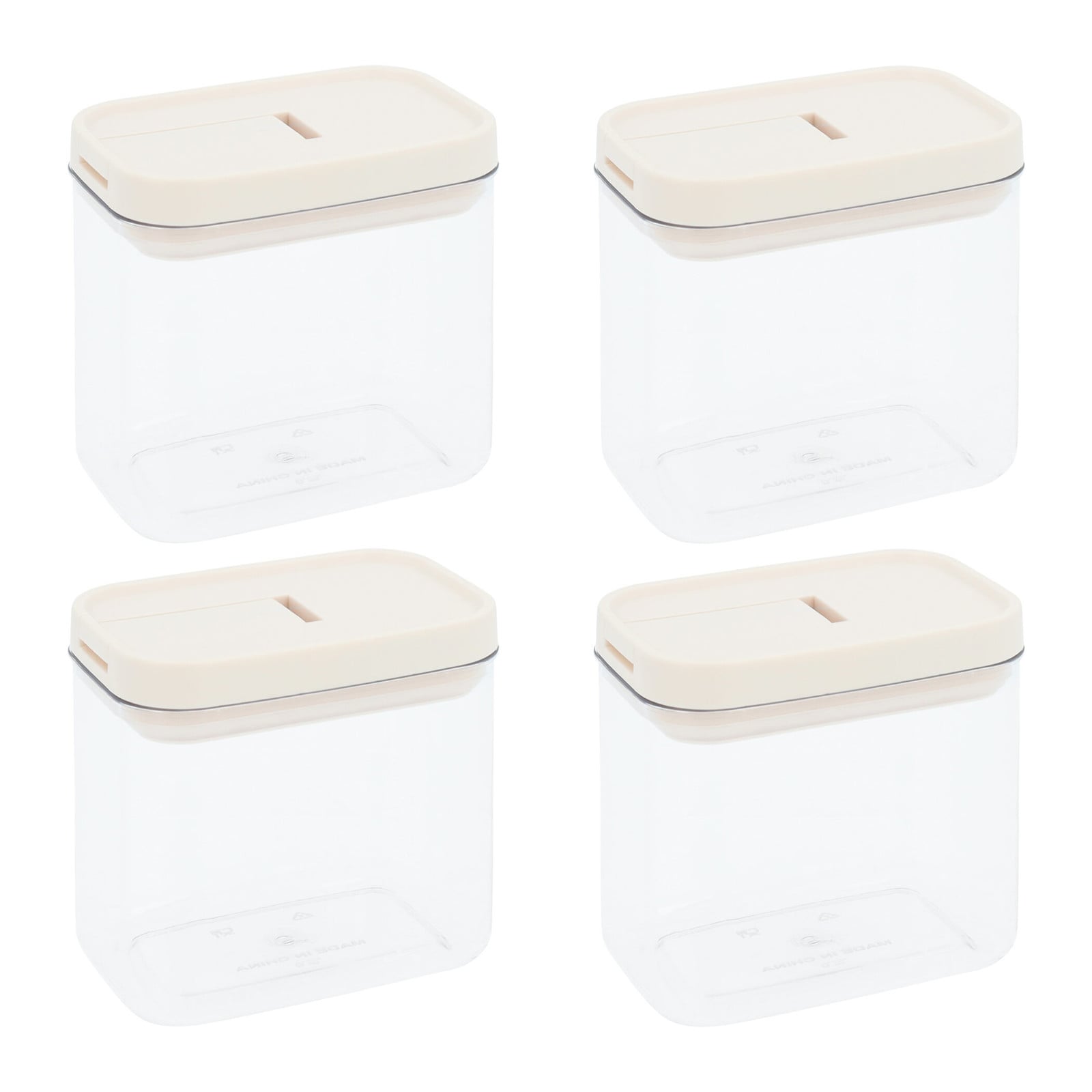 Krumble Set van 4 Voorraadpotten van 800 ml in Plastic