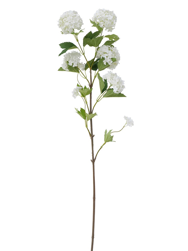 Boltze Dekoblume "Hortensie" in Weiß/ Grün - (L)100 cm - onesize