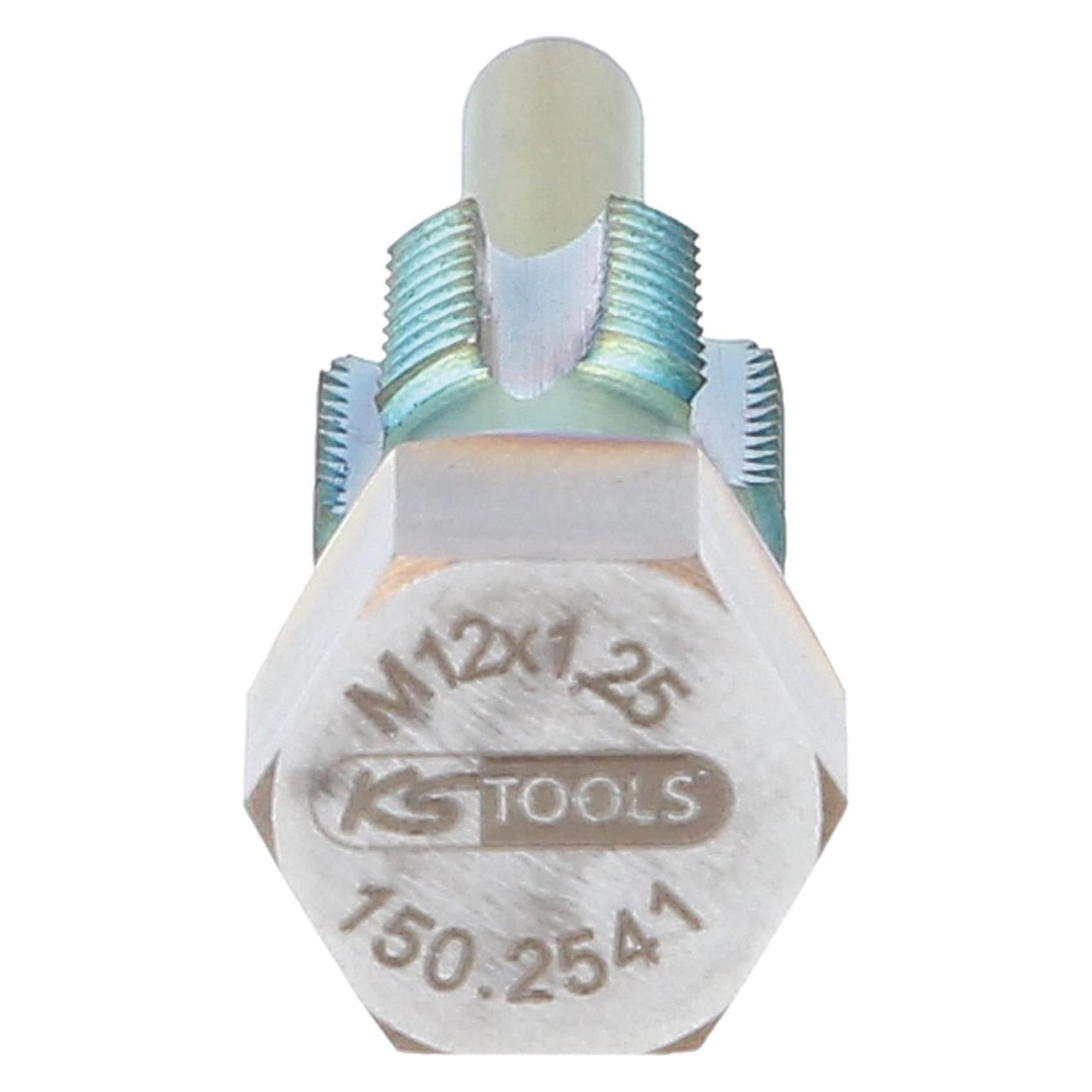 KS Tools Gewindeschneider mit Führungsbolzen für Temperatursensoren, M12x1,25 (150.2541)