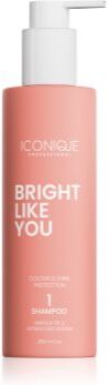 ICONIQUE Professional BRIGHT LIKE YOU Colour & Shine Protection Shampoo champô renovador para cabelo pintado 250 ml. BRIGHT LIKE YOU Colour & Shine Protection Shampoo