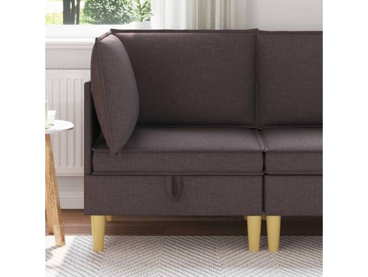 YUTAASU Stauraum Hocker mit Holzrahmen, Quadratisch Modernes Design, Schaumstoffpolsterung, Pflegeleichte Oberfläche, Vielseitig als Sitzbank oder Fußablage
