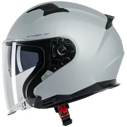 Spec-X Jethelm SX-22.03 Stinger Jet XXL Silber matt Stinger Jet