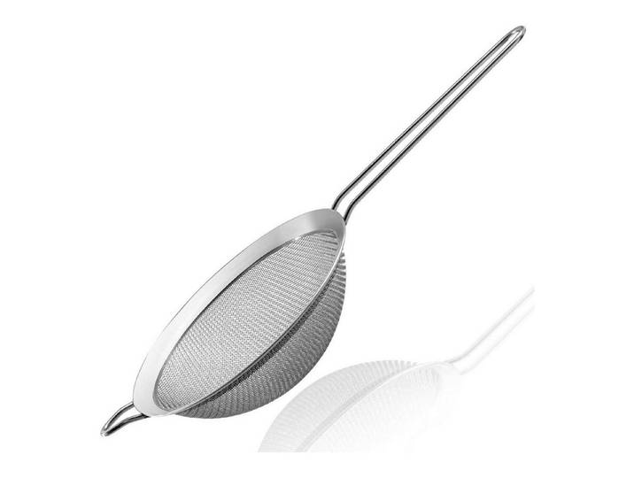 LuxusKollektion Küchensieb Sieb Edelstahl Netz Griff Mehl Nudeln Reis Tee Durchmesser 16 Cm, Metall, (1-St)
