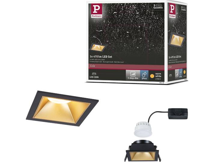 Paulmann LED Einbauleuchte Cole 1er-Set