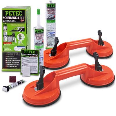Petec Scheibenkleber-Set inkl 2x 310ml Kartusche+2x Gummi Doppelsauger [Hersteller-Nr. 40668718]