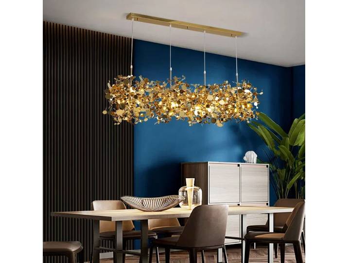 Plafond moderne LED lustre en acier inoxydable lampe maison salon chambre cuisine hôtel lustre grenier éclairage intérieur