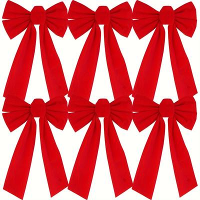 Friendly Fresh Finds Red Velvet Christmas Bows Set Of Perfect For Tree Garlands Wreaths Indoor Outdoor Decor Red Velvet Christmas Bows Set Of Perfect For Tree Garlands Wreaths Indoor Outdoor Decor