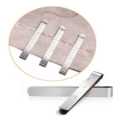 Saumklammern aus Edelstahl, Nähklammern, Messlineal, Markierungen, Nähprojekte, Quiltzubehör, 20 Stück (7,6 cm)