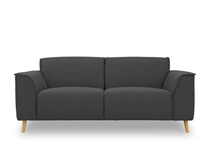 DOMO. collection Sofa Jules FK 3 Sitzer, skandinavisch, Pepper 3 Sitzer mit Federkern bietet großzügigen Sitzkomfort auf Holzfüßen im skandinavischen Design, 208 x 90 x 81 cm (BxTxH)