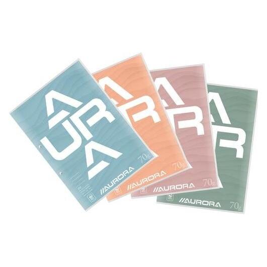 Aurora Production Notizbuch AURORA Splendid Geleimt DIN A4 Liniert Papier Farbig sortiert (A4, Liniert) (D102CDT)