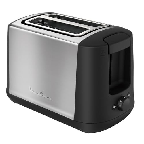 Moulinex Subito LT340811 Broodrooster met 2 sleuven, 850 W, 7 instellingen, stopfunctie, kruimelopvang en ontdooi- en opwarmfunctie