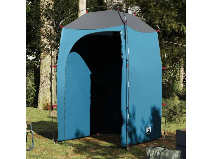 vidaXL Duschzelt Blau Wasserfest
