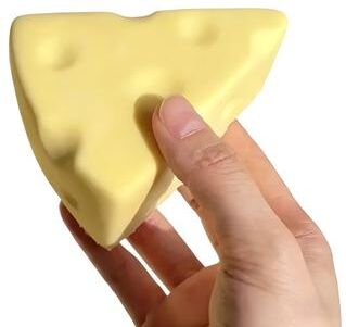 Friendly Fresh Finds Cheese Squeeze Toy Milk Flavored Stress Relief Fidget Toy For Friends Gifts And Sensory Play 1pcs