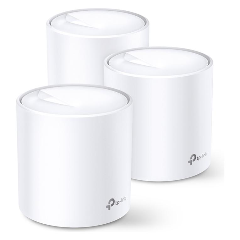 TP-Link Deco X20 - Wi-Fi system (3 routers) - GigE - 802.11a/b/g/n/ac/ax - Dual Band (DECO X20 (3-PACK))