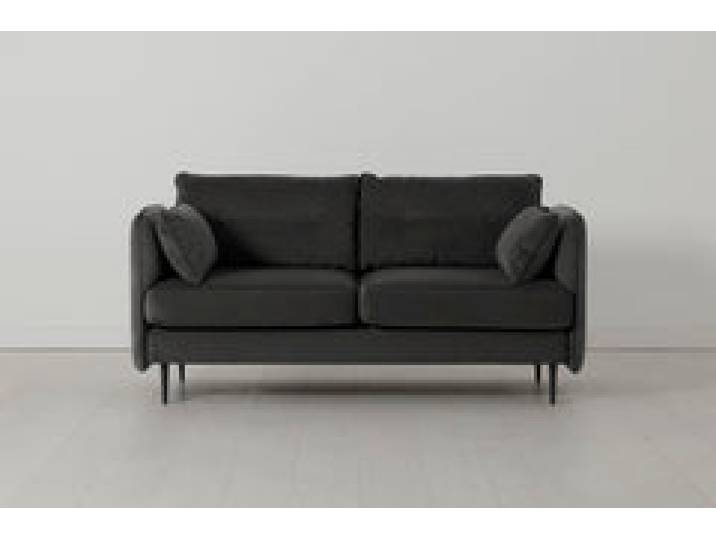 Model 19 Zweisitzer-Sofa, Dunkelgrau