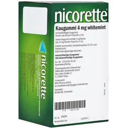 Nicorette Kaugummi 4 mg whitemint - Reimport 105 St