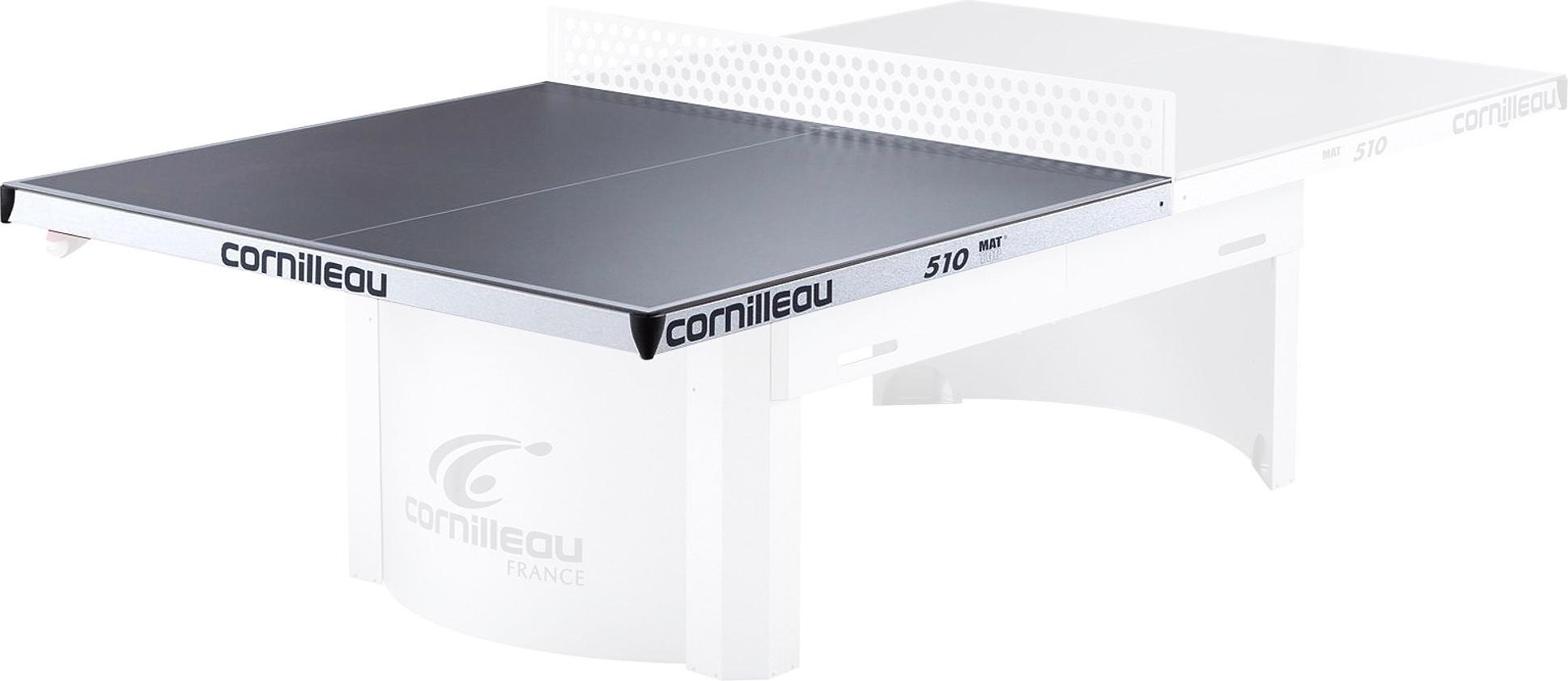 Cornilleau Tischtennis-Plattenhälfte "Pro 510 Outdoor", Grau