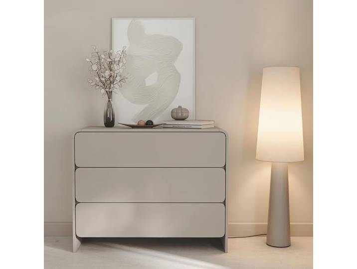 Commode avec 3 tiroirs - LUMMO - 100 cm - cachemire