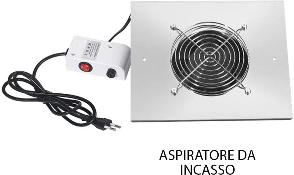 ASPIRATORE DA INCASSO TAVOLO CON SACCHETTO 60W POTENTE PER ESTETISTA CENTRO ESTETICO MANICURE NAIL ART POLVERI