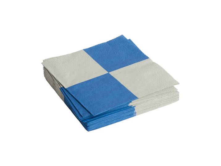 HAY Pattern Dinner Check servet 40x40 cm 20-pack Grey-blue L