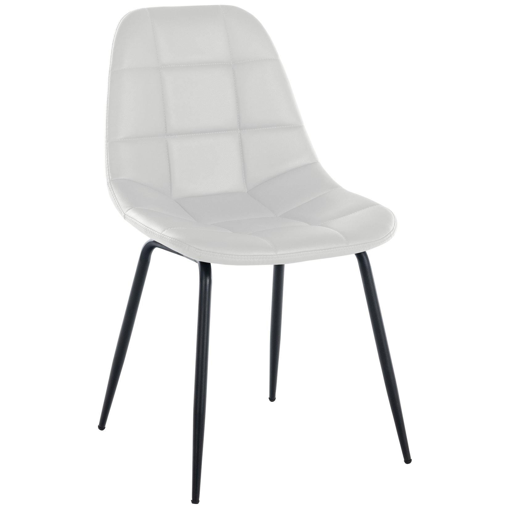 CLP Stuhl Tom Kunstleder - Farbe: weiß, Material: Kunstleder
